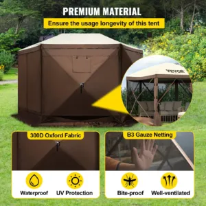 Gazebo ekraaniga telk, 3,05 x 3,05 m, 16 kg — pilt 5