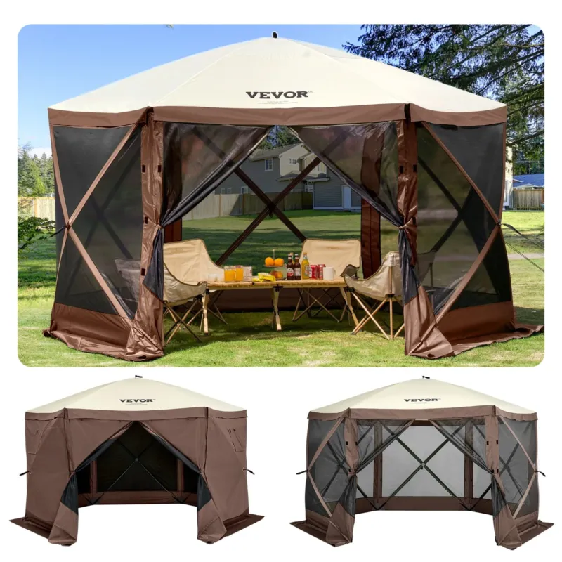 Gazebo ekraaniga telk, 3,66 x 3,66 m, 16 kg