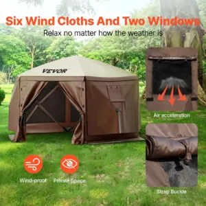 Gazebo ekraaniga telk, 3,66 x 3,66 m, 16 kg — pilt 3