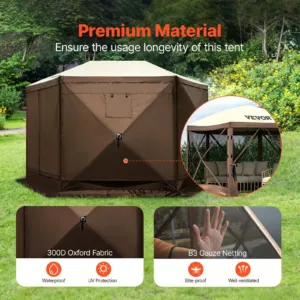 Gazebo ekraaniga telk, 3,66 x 3,66 m, 16 kg — pilt 5