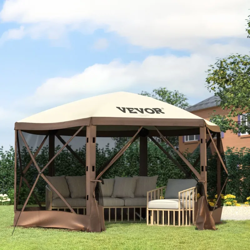 Gazebo ekraaniga telk, 3,66 x 3,66 m, 16 kg