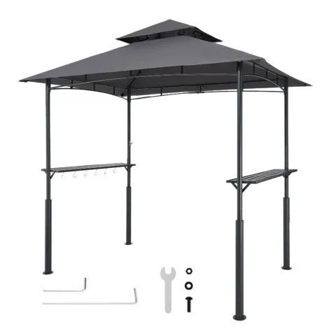 Grillvarikatus, 2,43 x 1,5 m, 2430 x 1500 x 2500 mm
