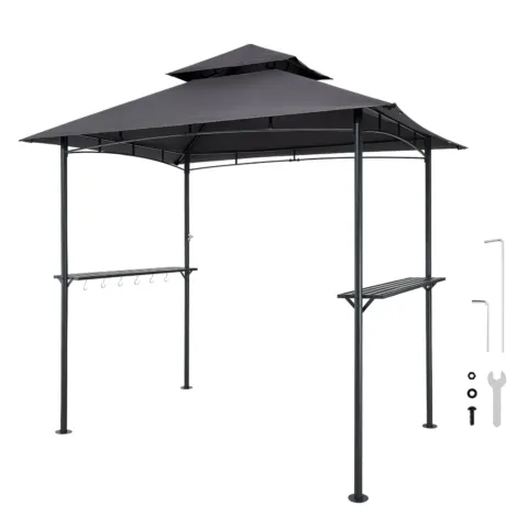 Grillvarikatus, 2,43 x 1,5 m, 2430 x 1500 x 2500 mm