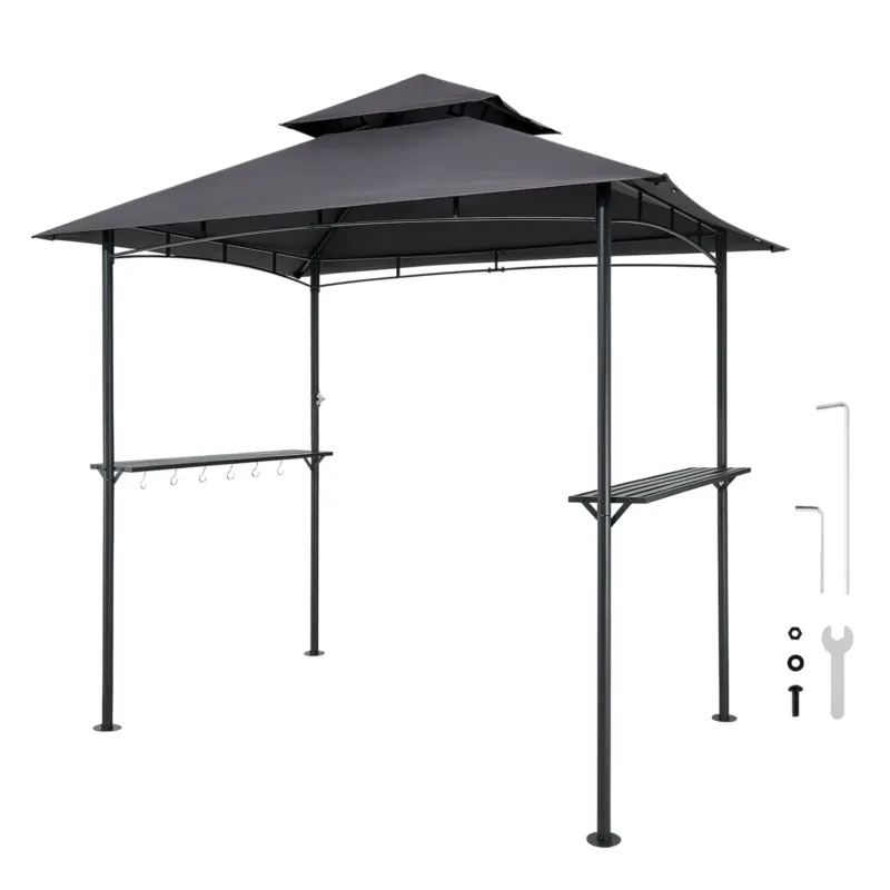 Grillvarikatus, 2,43 x 1,5 m, 2430 x 1500 x 2500 mm