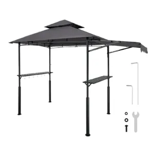 Grillvarikatus, 2,43 x 1,5 m, 2430 x 1500 x 2500 mm — pilt 1