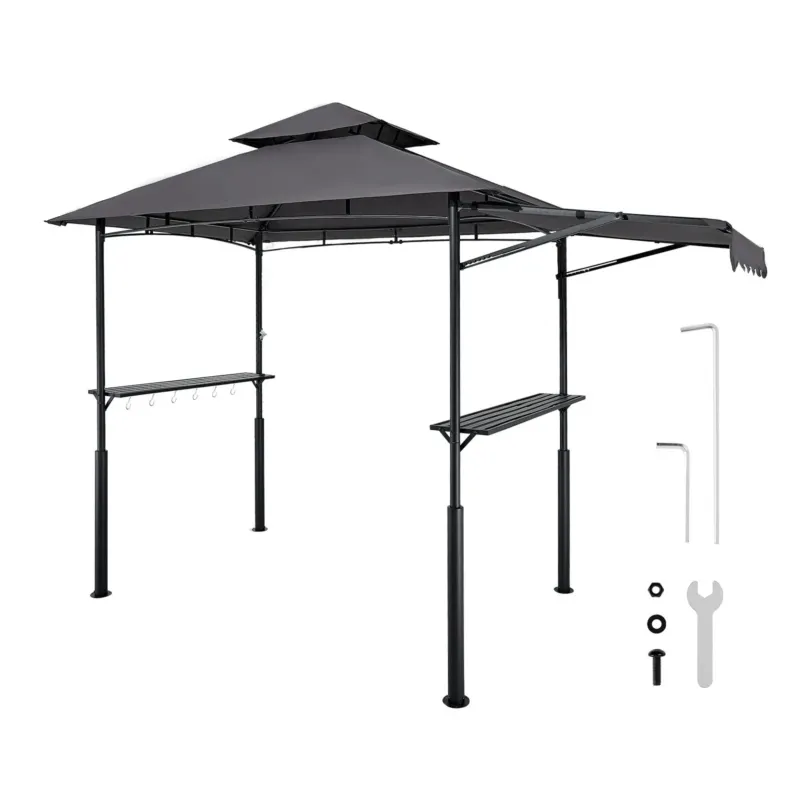 Grillvarikatus, 2,43 x 1,5 m, 2430 x 1500 x 2500 mm