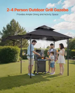 Grillvarikatus, 2,43 x 1,5 m, 2430 x 1500 x 2500 mm — pilt 2