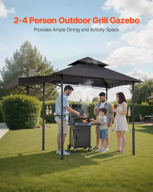 Grillvarikatus, 2,43 x 1,5 m, 2430 x 1500 x 2500 mm