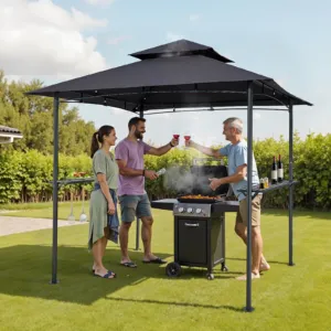 Grillvarikatus, 2,43 x 1,5 m, 2430 x 1500 x 2500 mm — pilt 8