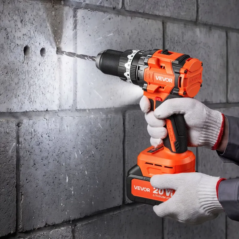 haamriga puur 20V 1/2 tolli 24000 IPM harjadeta akuga lööktrelli