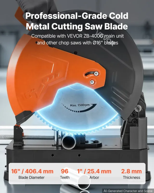 Hakkimissae tera 406,4 mm 96 hambaga kermetotsaga metallist külmlõike