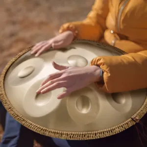 Handpan Drum 55,9 cm 10 nooti D-moll käsitrumm nuiaga — pilt 8