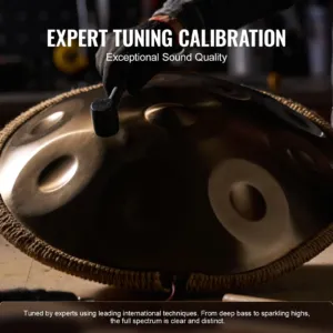 Handpan Drum 55,9 cm 12 nooti D-moll käsitrumm nuiaga — pilt 5