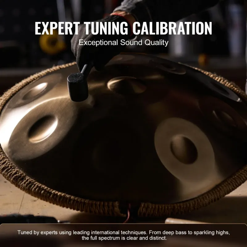 Handpan Drum 55,9 cm 12 nooti D-moll käsitrumm nuiaga