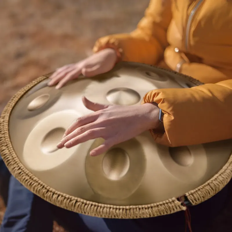 Handpan Drum 55,9 cm 12 nooti D-moll käsitrumm nuiaga