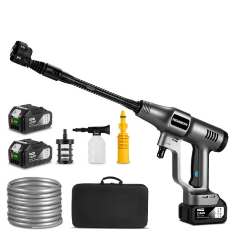 Harjadeta survepesur, 3500 W, 200 bar, hall, 2 akut ja laadija, 22 L ämbriga