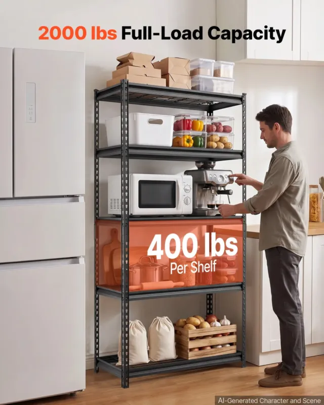 Hoiuriiulid, 5 tasandit, 907,2 kg