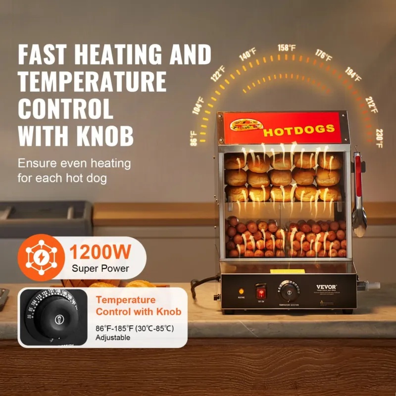 Hot dogi aurutaja 27 L, 2 tasandit