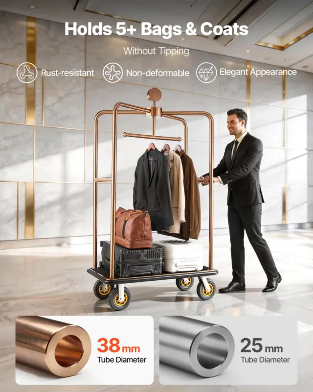 Hotelli pagasikäru, 544,31 kg, 203 mm