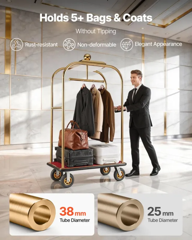 Hotelli pagasikäru, 544,31 kg, 203 mm