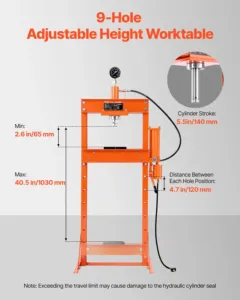 Hüdrauliline töökojapress, 1030 mm, 86,35 kg — pilt 3