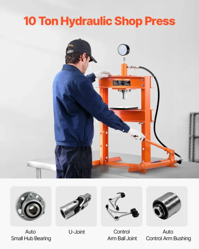 Hüdrauliline töökojapress, 383 mm, 39,7 kg