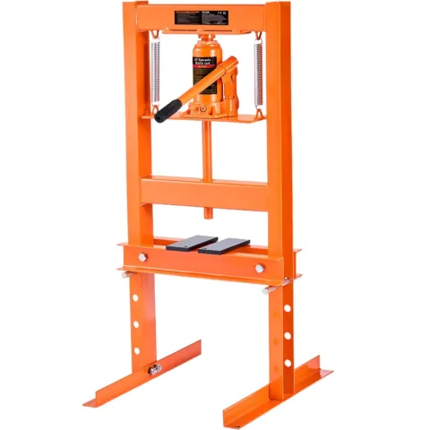 Hüdrauliline töökojapress 6 tonni pressplaatidega H-raamiga, 2,54 mm, 22 kg