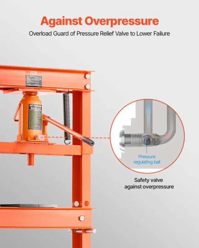 Hüdrauliline töökojapress, 830 mm, 69,25 kg