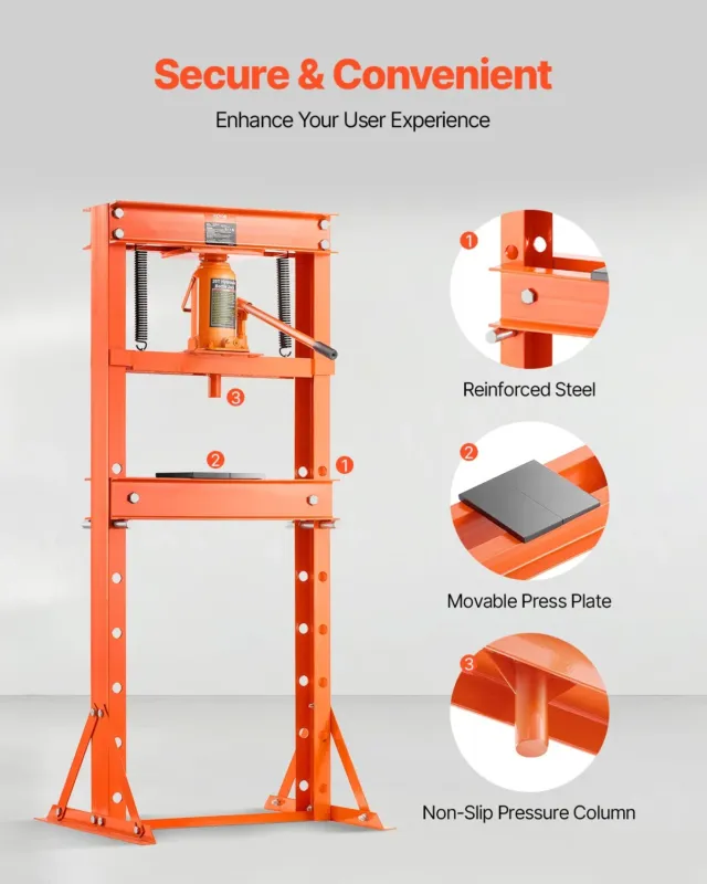 Hüdrauliline töökojapress, 830 mm, 69,25 kg