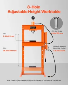 Hüdrauliline töökojapress, 938 mm, 113,25 kg — pilt 3