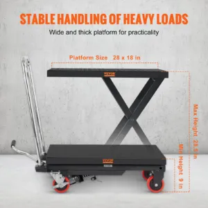 Hüdrauliline tõstelaua käru, 227 kg, 72,4 cm — pilt 3