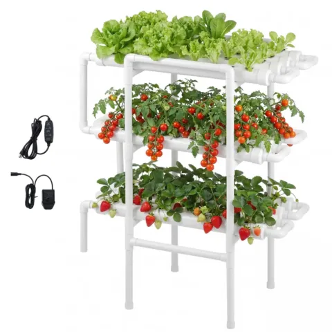 Hüdropoonika kasvusüsteemi komplekt, 3 tasandit, 4 W