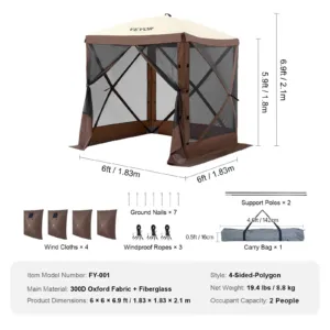 Hüpiktelk, 1,83 x 1,83 m, 9,5 mm — pilt 7