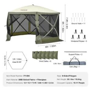 Hüpiktelk, 3,66 x 3,66 m, 11 mm — pilt 7