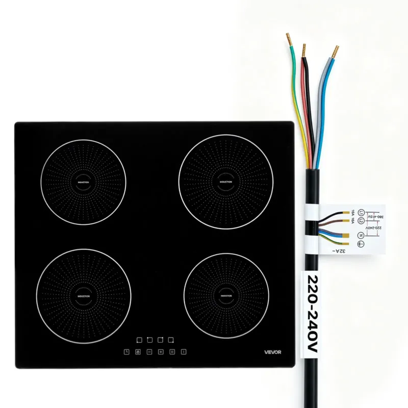 Induktsioonpliit 60 cm, 4 põletiga, 7000 W