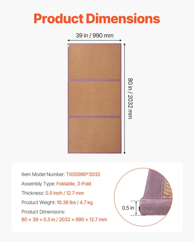 Jaapani tatamimatt, 203 x 99,1 cm, 12,7 mm