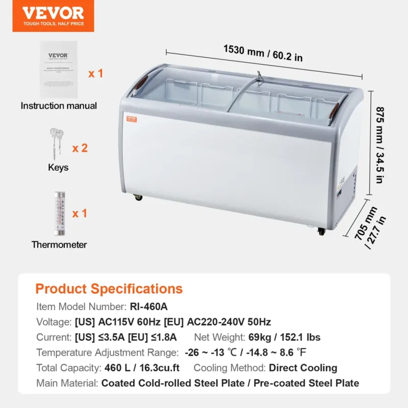 Jäätisevitriin 460 L