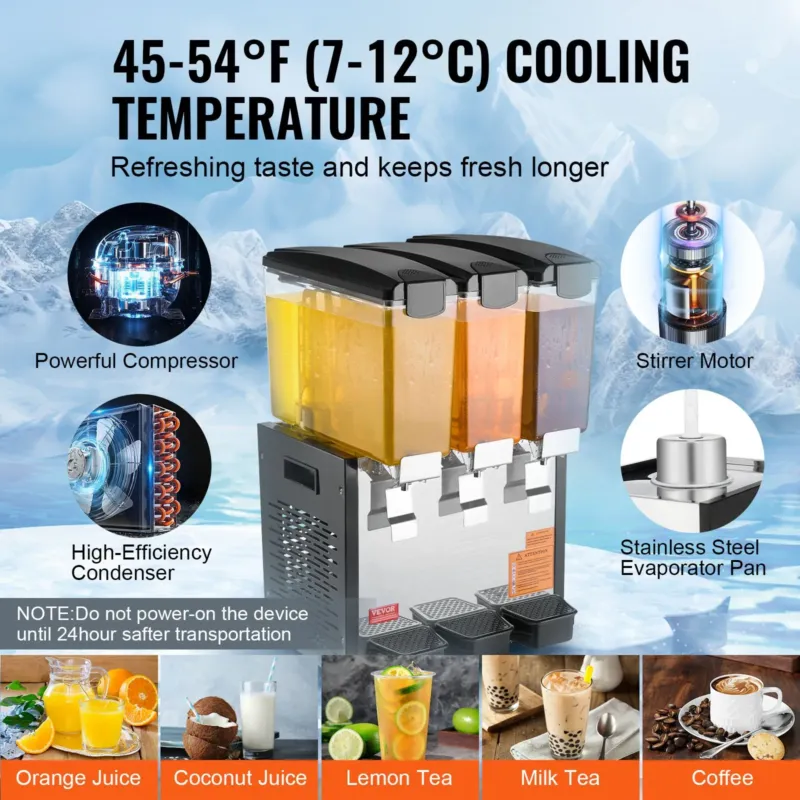 Jahutatud joogiautomaat 10 L, 440 W