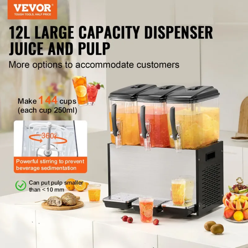 Jahutatud joogiautomaat 12 L, 370 W