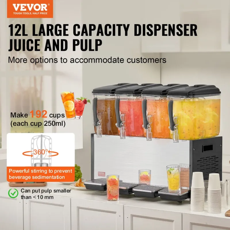 Jahutatud joogiautomaat 12 L, 510 W