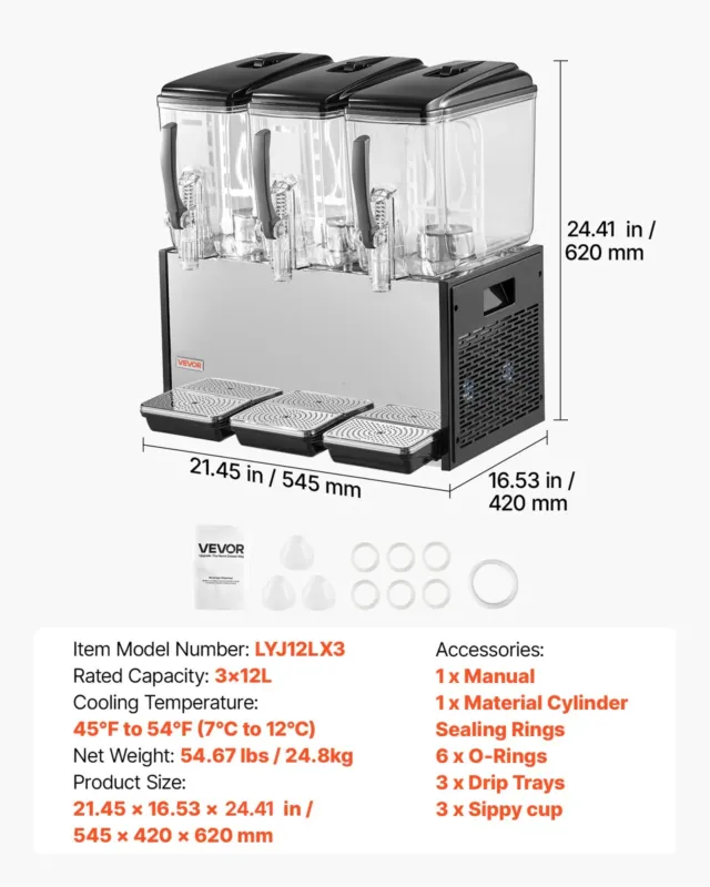 Jahutatud joogiautomaat 12 L, LYJ12LX3