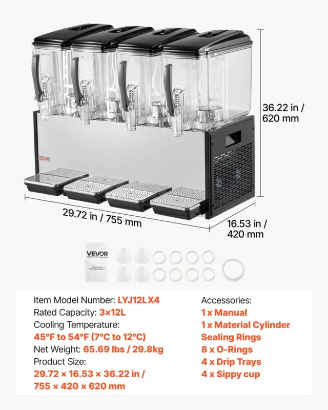 Jahutatud joogiautomaat 12 L, LYJ12LX4