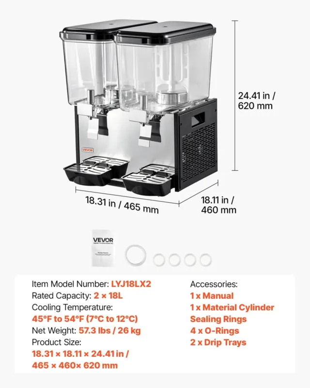 Jahutatud joogiautomaat 18 L