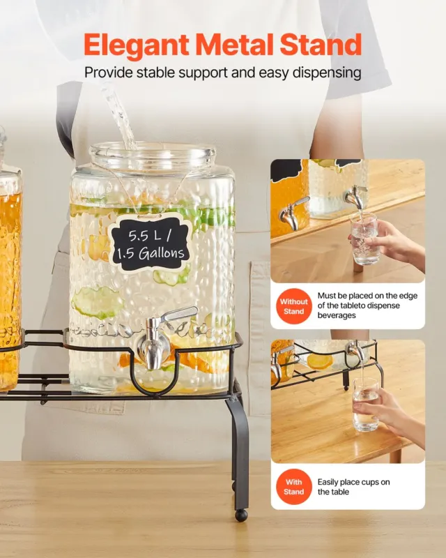 Joogidosaator 2 tk, 5,5 L