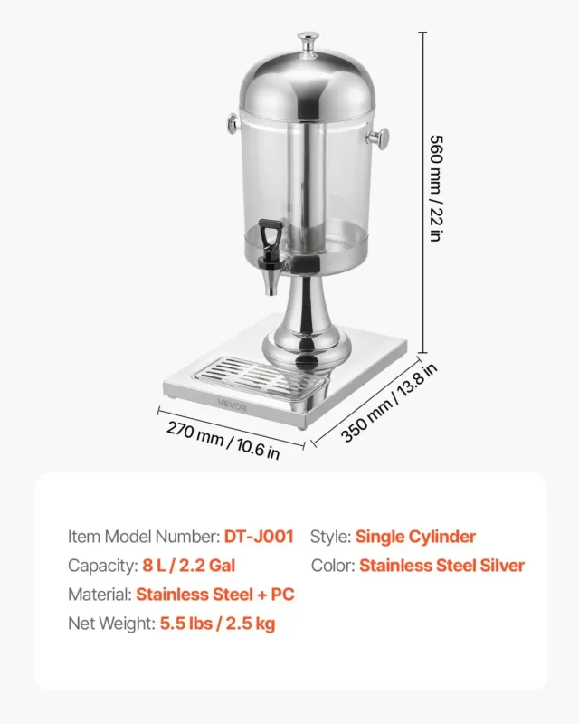 Joogidosaator 8 L, ühe mahla dosaator