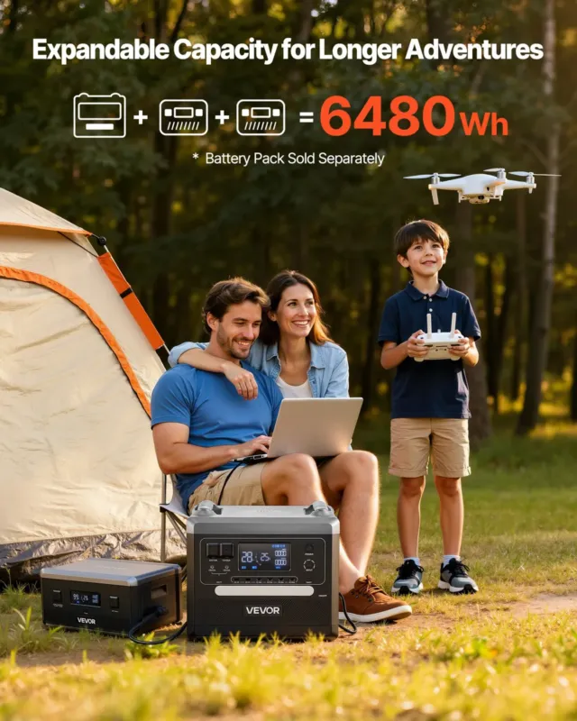 Kaasaskantav elektrijaam, 2400 W, 2 tk