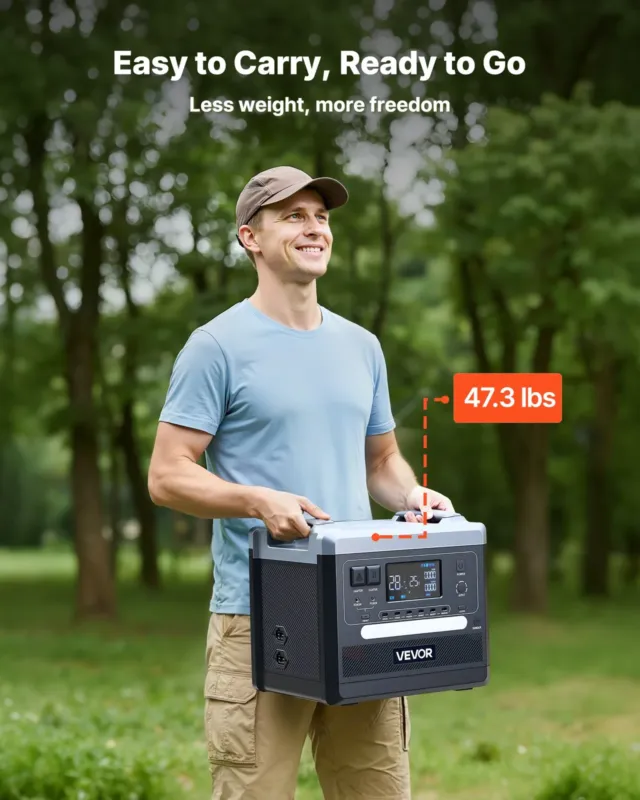 Kaasaskantav elektrijaam, 2400 W, 2 tk