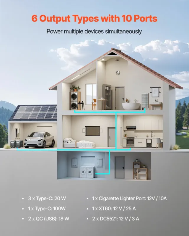 Kaasaskantav elektrijaam, 3600 W, 609 x 294 x 457 mm