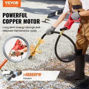 Käeshoitav betoonivibraator, 960 W, 2 m — pilt 2