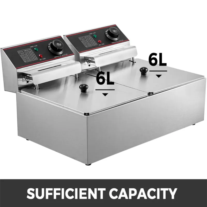 Kahe korviga fritüür 12 L, 5000 W